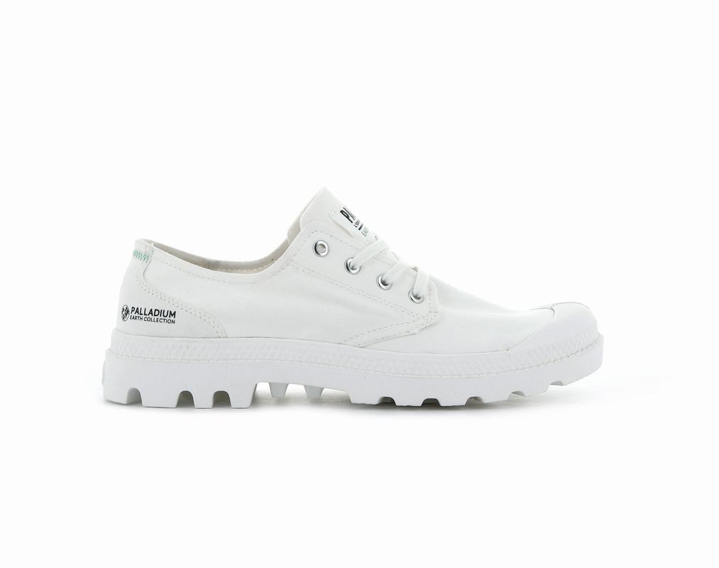 Palladium Pampa Oxford Organic Ii Men's Shoes White (BZCJ85697)